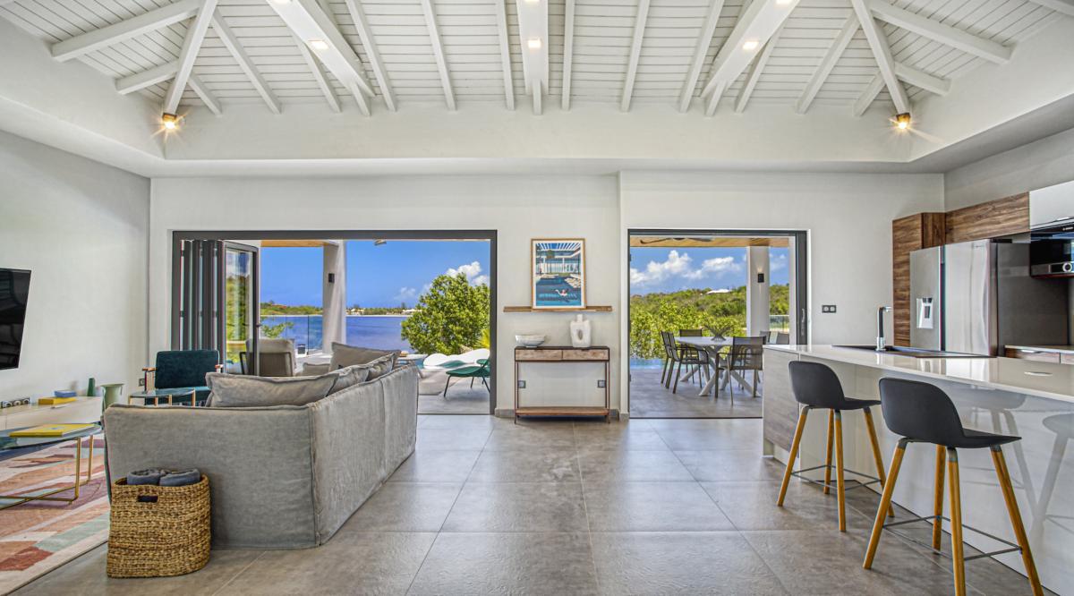 11.Location Villa Enjoy Terres Basses Saint Martin - Espace de vie